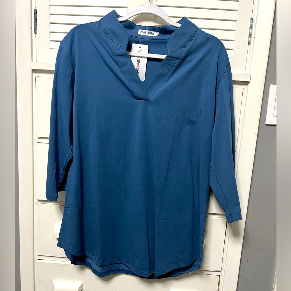Womens 3/4 Sleeve XL Top